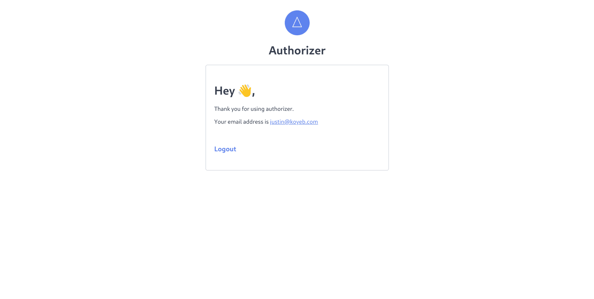 Authorizer authentication successful